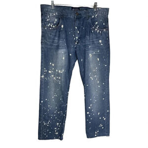 Parish Nation Men's Size 36 Bleach Splatter Distressed Jeans Funky